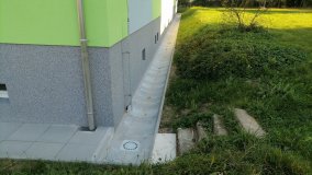 ODTOK DEŠŤOVÉ VODY - ŽLABY , BYTOVÝ DŮM 5. KVĚTNA 590,591, BLOVICE